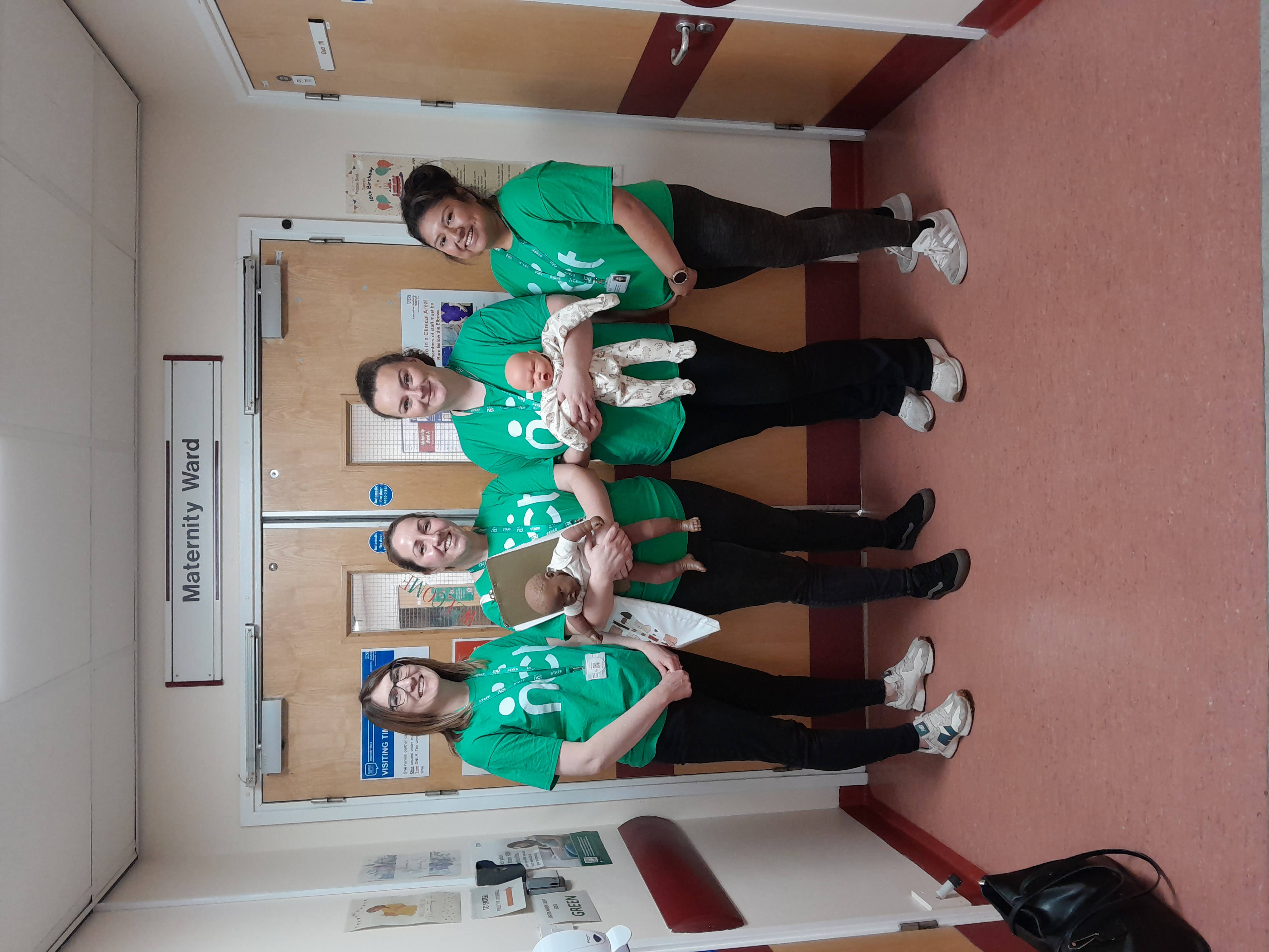 NCT Peer Supporters at Royal Preston Hospital's Maternity Ward
