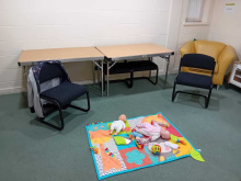 Play mat with baby toys 