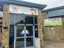 Entrance to Burnley Family Hub