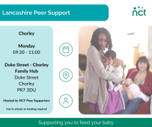 Image showing Chorley group details on a Monday at Duke Street Family Hub PR7 3DU
